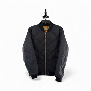 Vtg Eddie Bauer Goose Down Quilt Full Zip Black 1936 Skyliner Model Jacket Men M